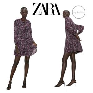Zara Printed Mini Dress Size Large